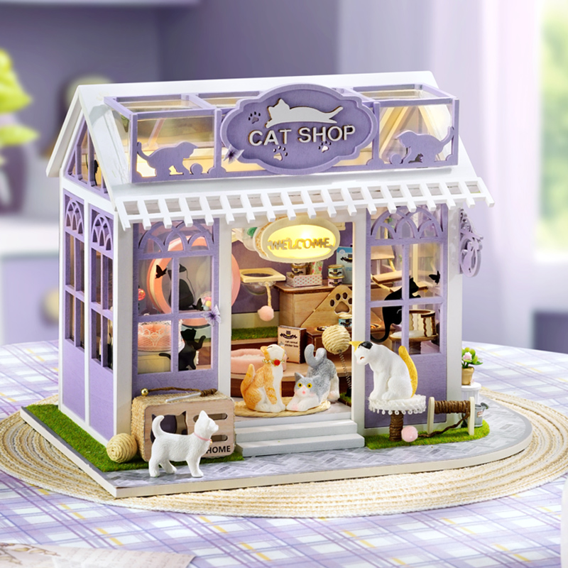 Furniture Paradise & Hardware Ghaziabad By Owner - DIY Wooden Kitten Paradise Cottage Figurines
