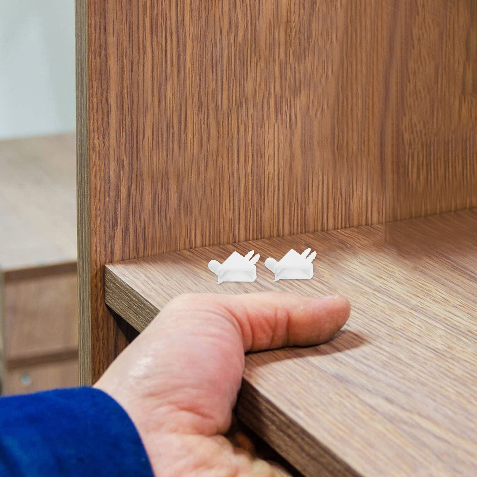 Shelf Peg Support - 30Pcs Sturdy Right Angle Corner Brackets
