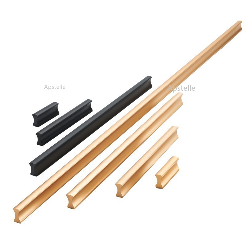 Furniture And Hardware - Wardrobe Closet Handle Silver Black Gold