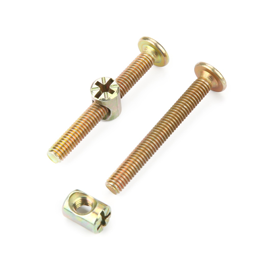 Furniture Hardware Barrel Nut - 10set Universal Hex Head Furniture Bolts