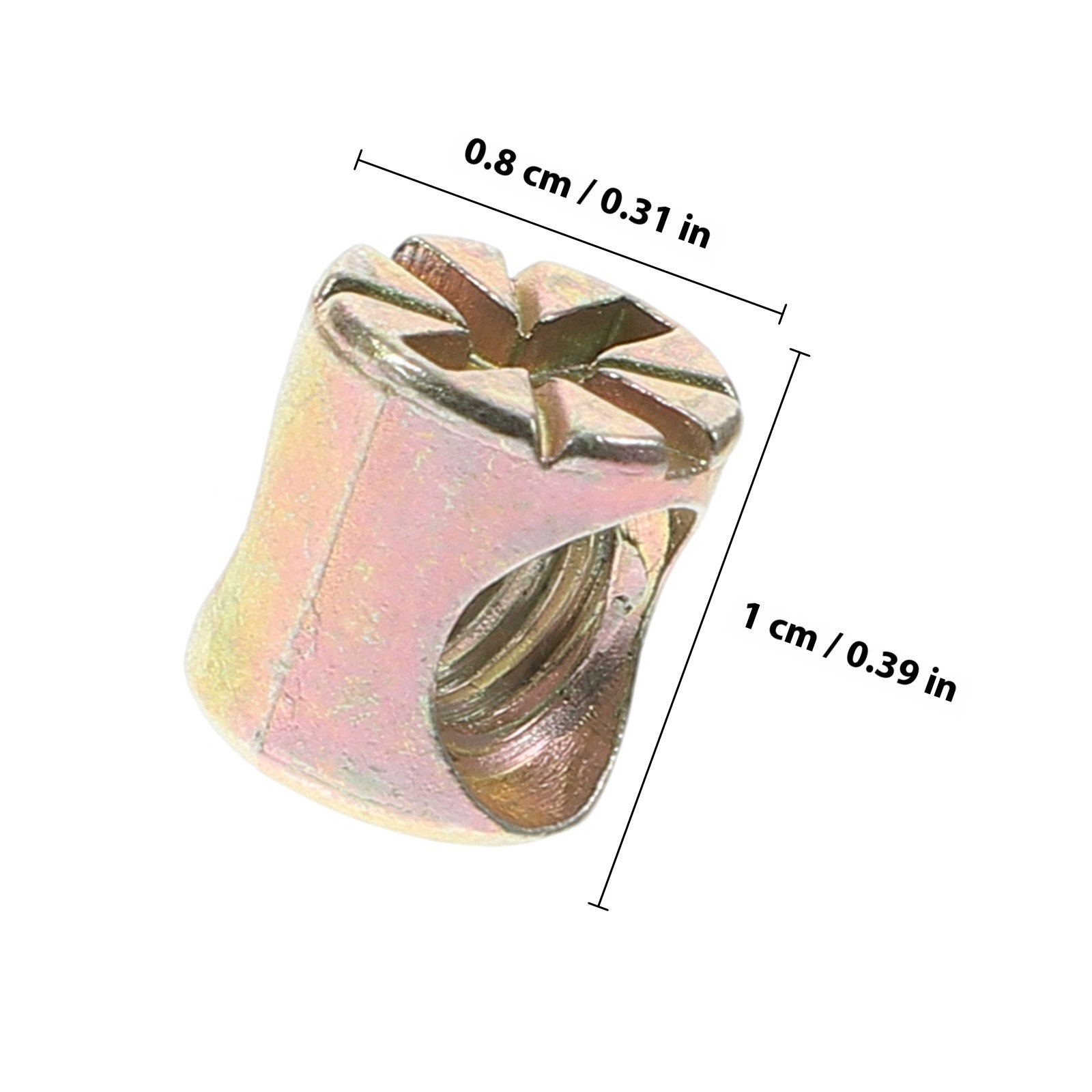 20Pcs Barrel Nut Solid Zinc Al - Furniture Hardware Barrel Nut recension och pris