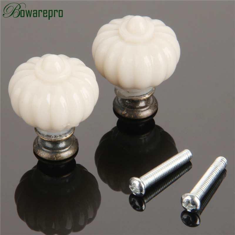 1Pc Acrylic Ivory White Pumpki - Furniture Hardware Nut recension och pris
