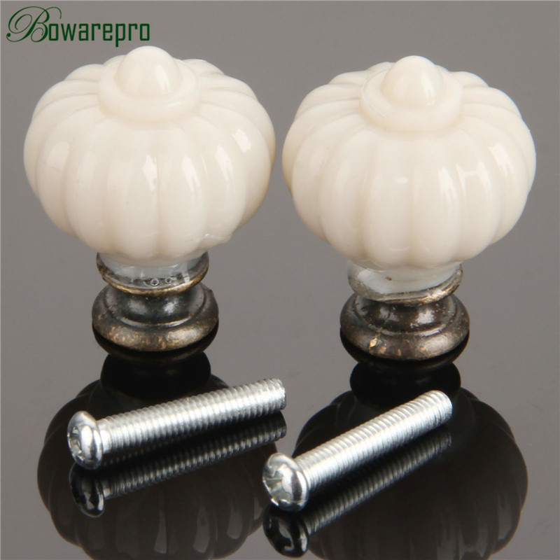 1Pc Acrylic Ivory White Pumpki - Furniture Hardware Nut recension och pris