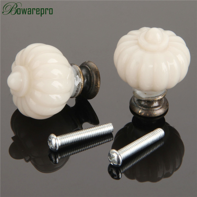 1Pc Acrylic Ivory White Pumpki - Furniture Hardware Nut recension och pris
