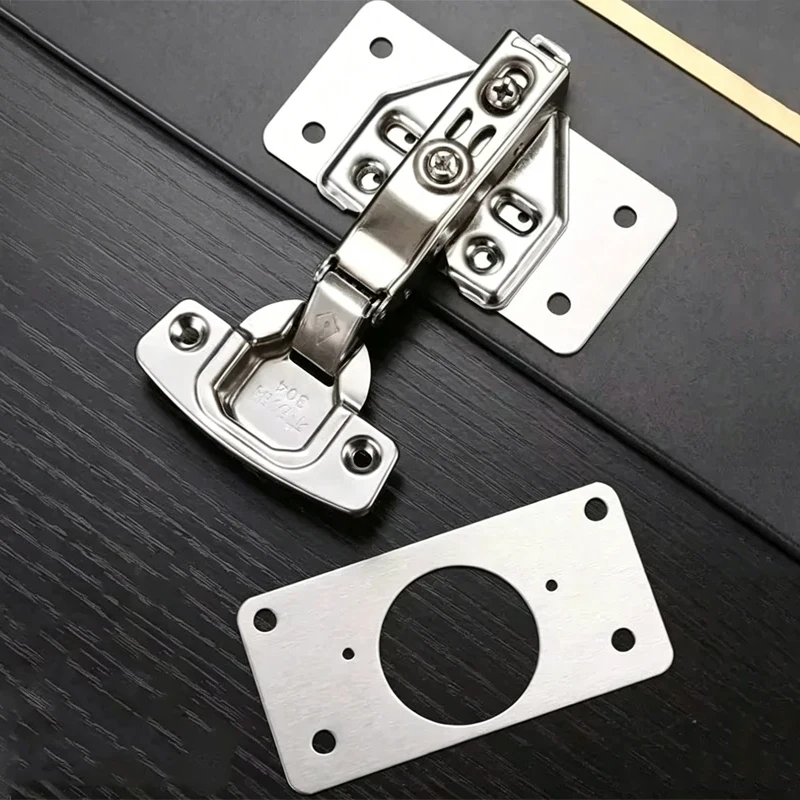 4Pair Hinge Repair Plate Cabin - Furniture Hardware Replacement Parts recension och pris