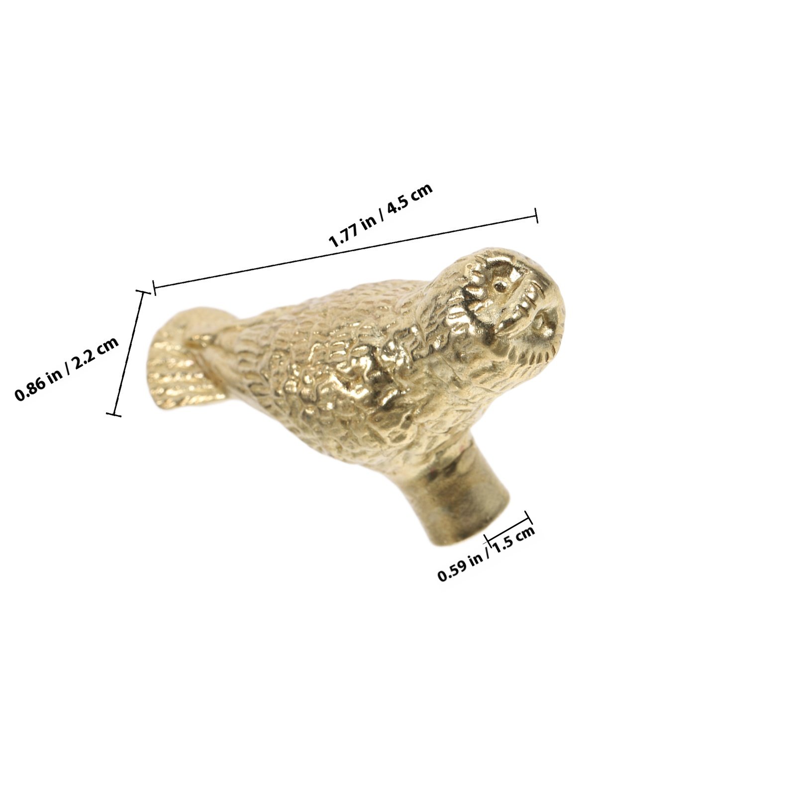 2Pcs Brass Owl Cabinet Knob Vi - Unique Furniture Hardware recension och pris