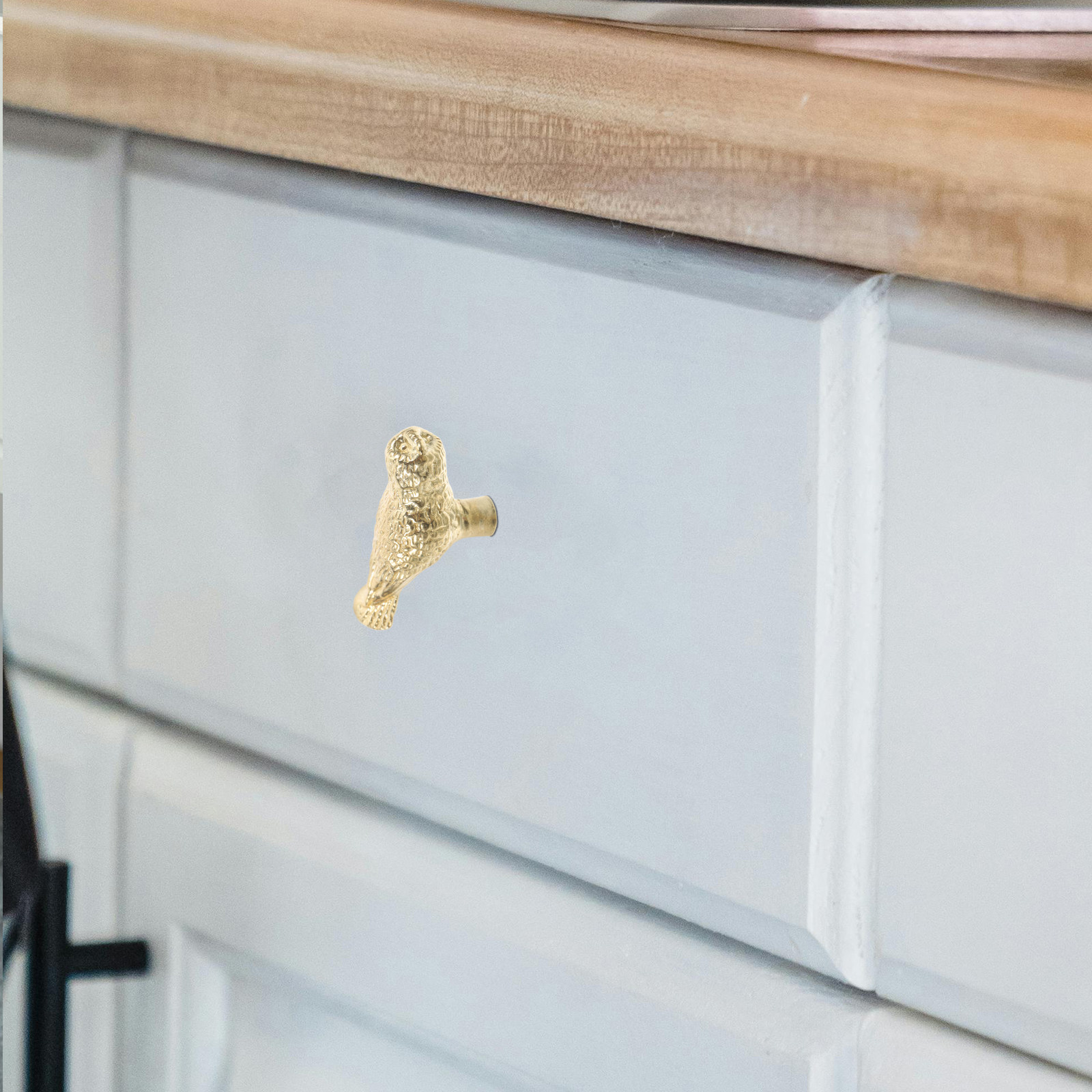 2Pcs Brass Owl Cabinet Knob Vi - Unique Furniture Hardware recension och pris