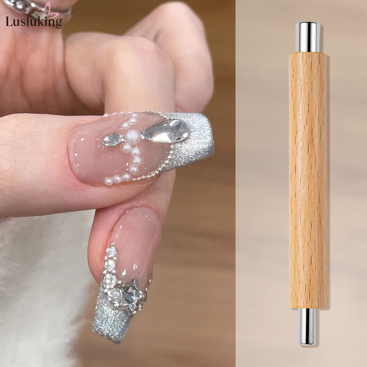1pc Nail Art Nail Magnetic Sti - Furniture Hardware Nails recension och pris