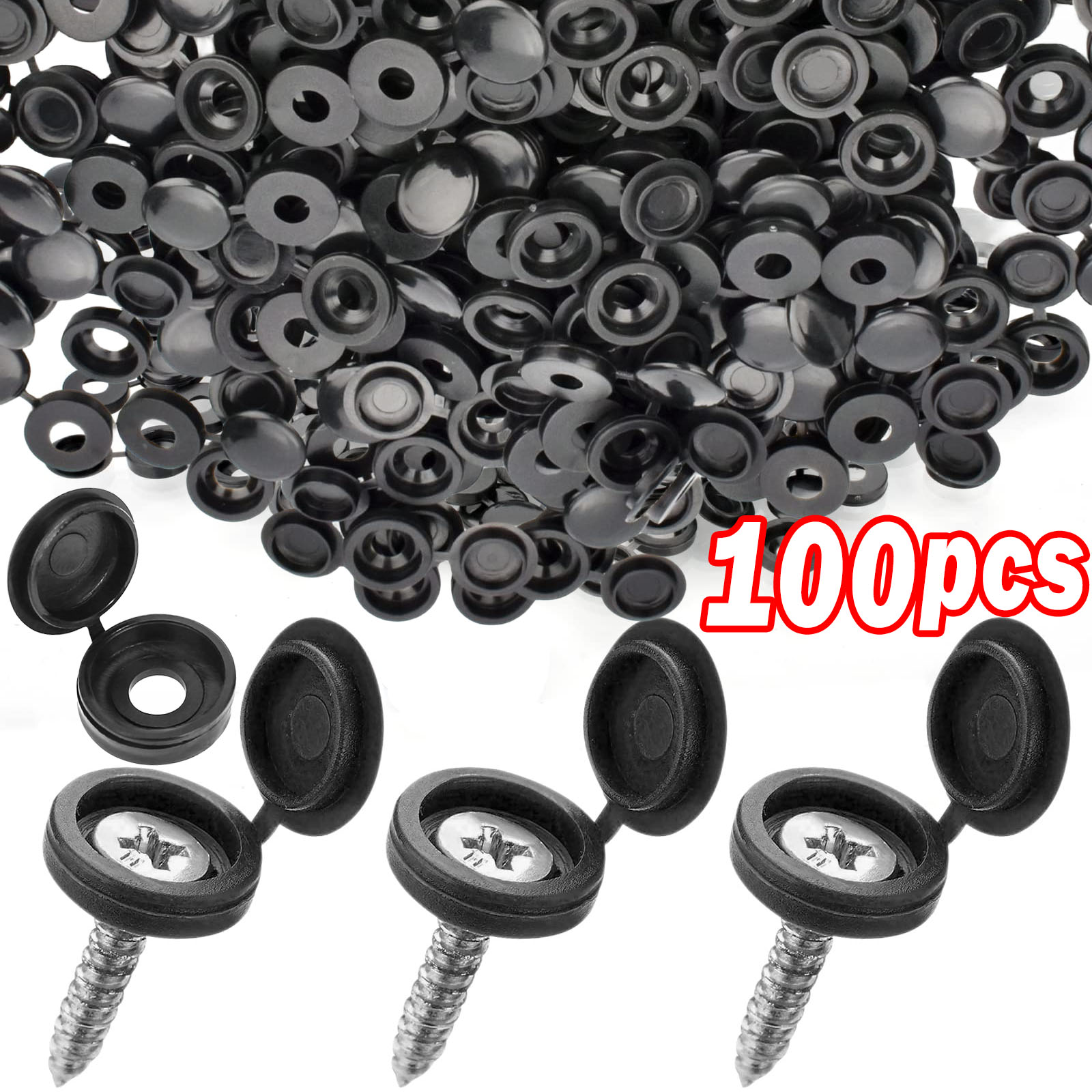 5/100PCS Hinged Plastic Screw  - Furniture Hardware Nut recension och pris
