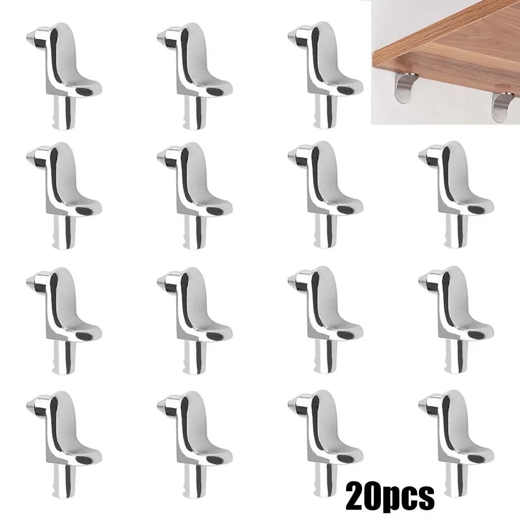 20pc Stainless Steel Shelf Sup - Shelf Peg Support recension och pris