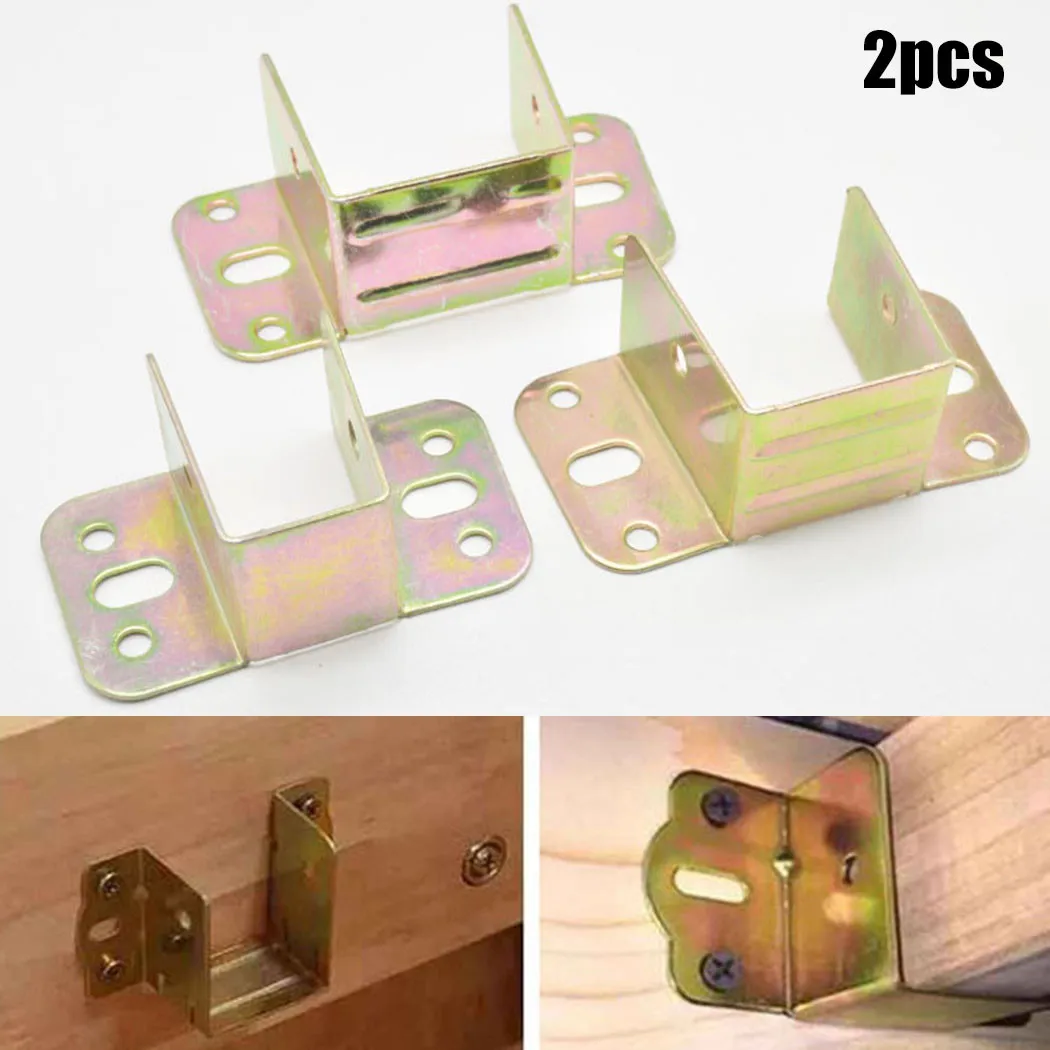 2pcs U Shaped Metal Bed Bracke - Furniture Hardware Replacement Parts recension och pris