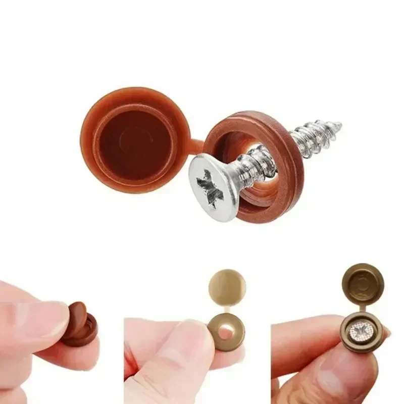Hinged Plastic Screw Cap Cover - Furniture Hardware Nut recension och pris