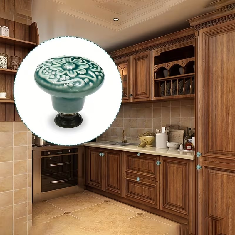 12pcs Ceramic Cabinet Knobs, F - Furniture Hardware Nut recension och pris