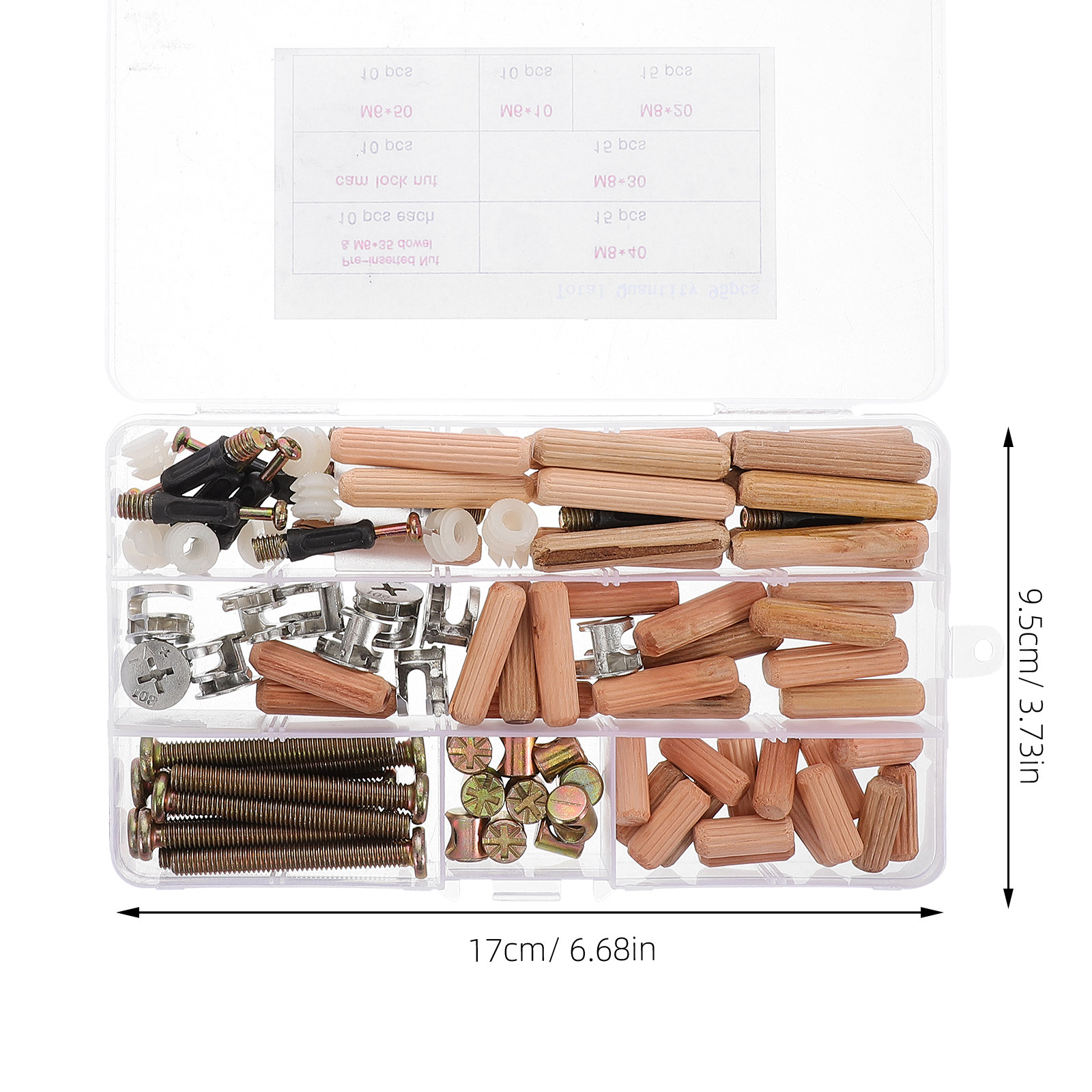 95Pcs Bunk Bed Hardware Kit Fu - Furniture Hardware Barrel Nut recension och pris
