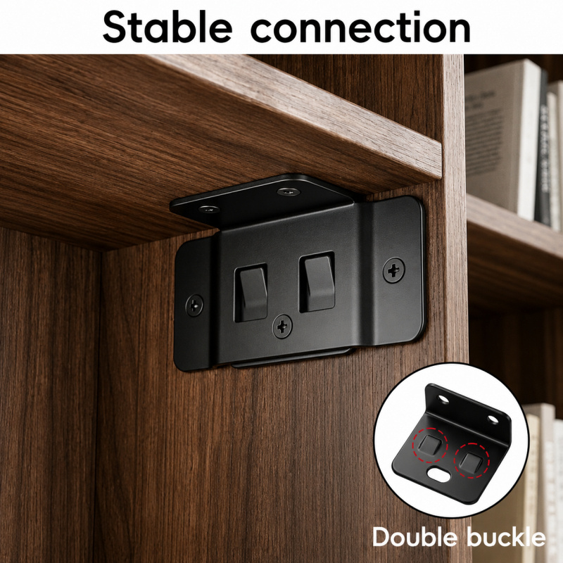 2 in 1 Iron Buckle Corner Brac - Furniture Hardware Fasteners recension och pris