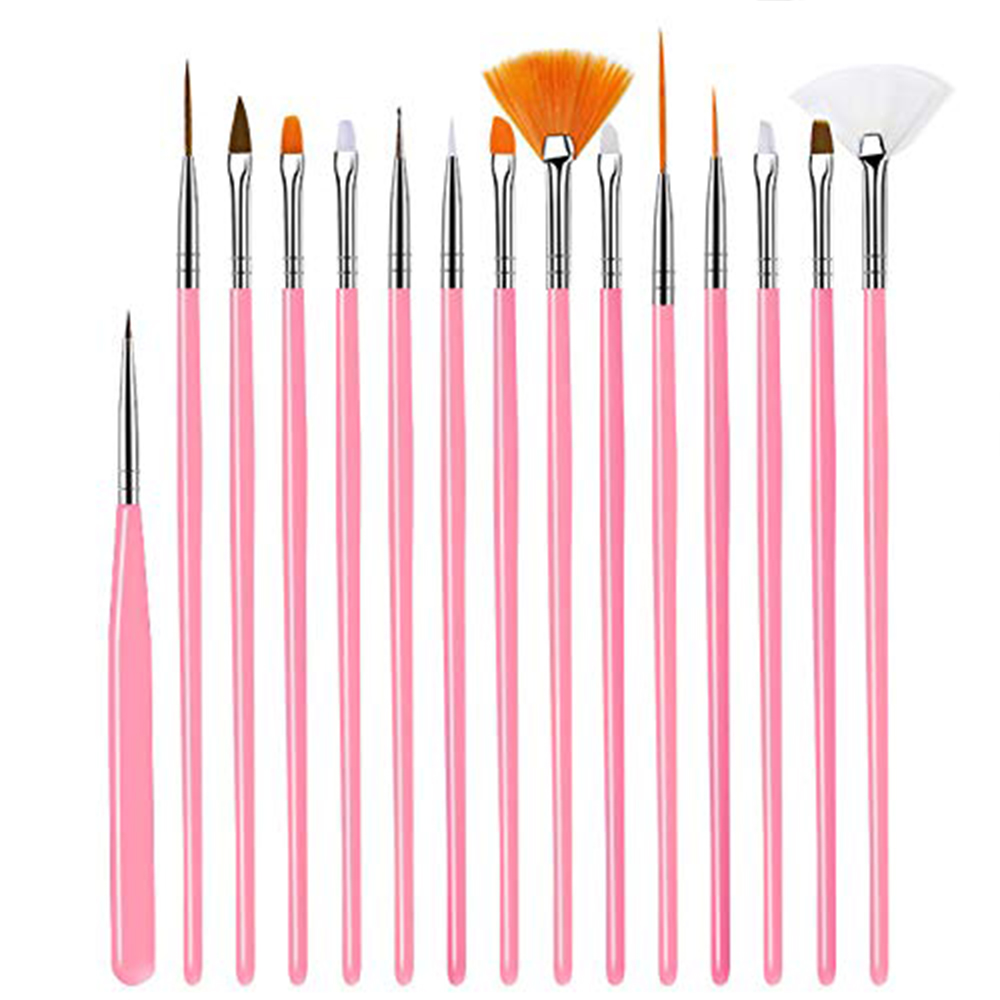 LINMANDA 15 Pink Nail Art Brus - Furniture Hardware Nails recension och pris