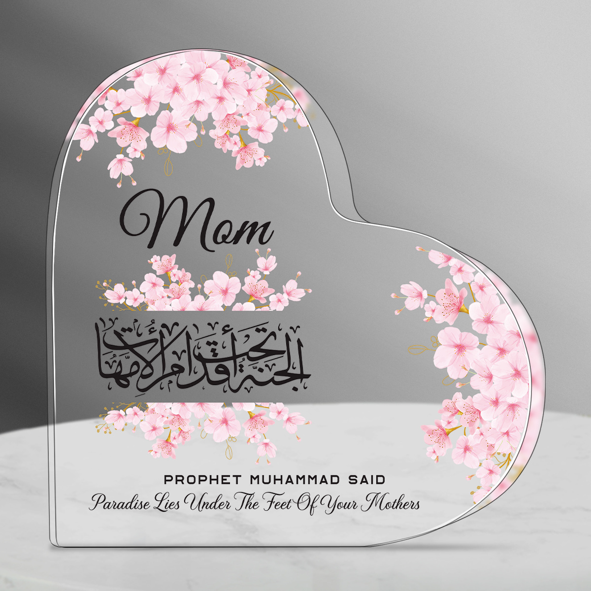 Heart Acrylic Desk Plaque Mom  - Furniture Paradise & Hardware Ghaziabad By Owner recension och pris