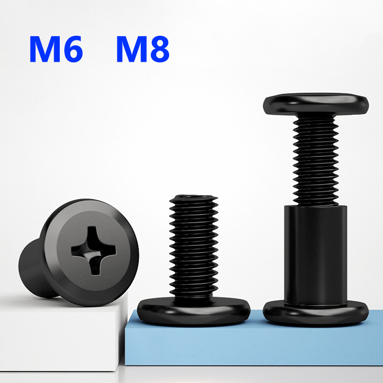 Black Carbon Steel Chicago Scr - Furniture Hardware Barrel Nut recension och pris