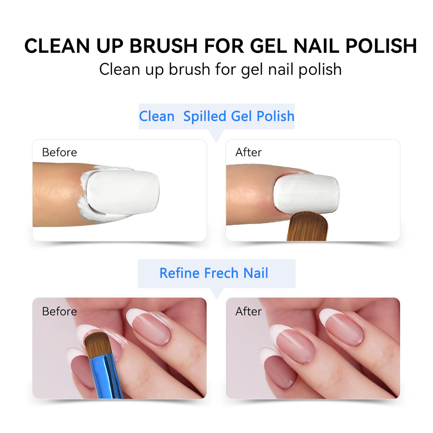 Kolinsky French Nail Art Brush - Furniture Hardware Nails recension och pris