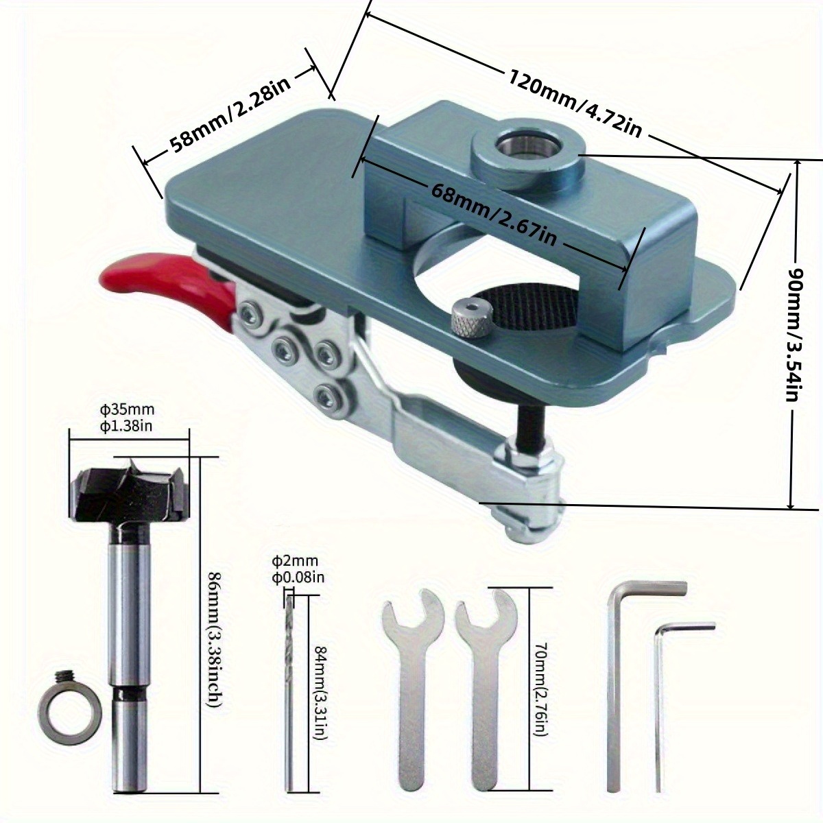 35mm Hinge Jig - Precise Borin - Furniture Hardware Replacement Parts recension och pris