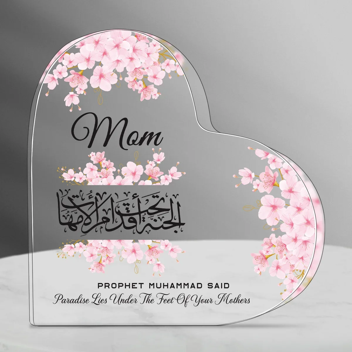 Heart Acrylic Desk Plaque Mom  - Furniture Paradise & Hardware Ghaziabad By Owner recension och pris