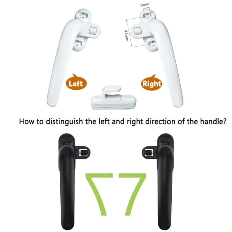 Universal Casement Window Hand - Furniture Hardware Handles recension och pris