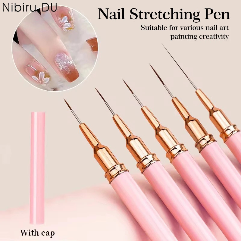 5PCS Nail Art Liner Brush Set  - Furniture Hardware Nails recension och pris