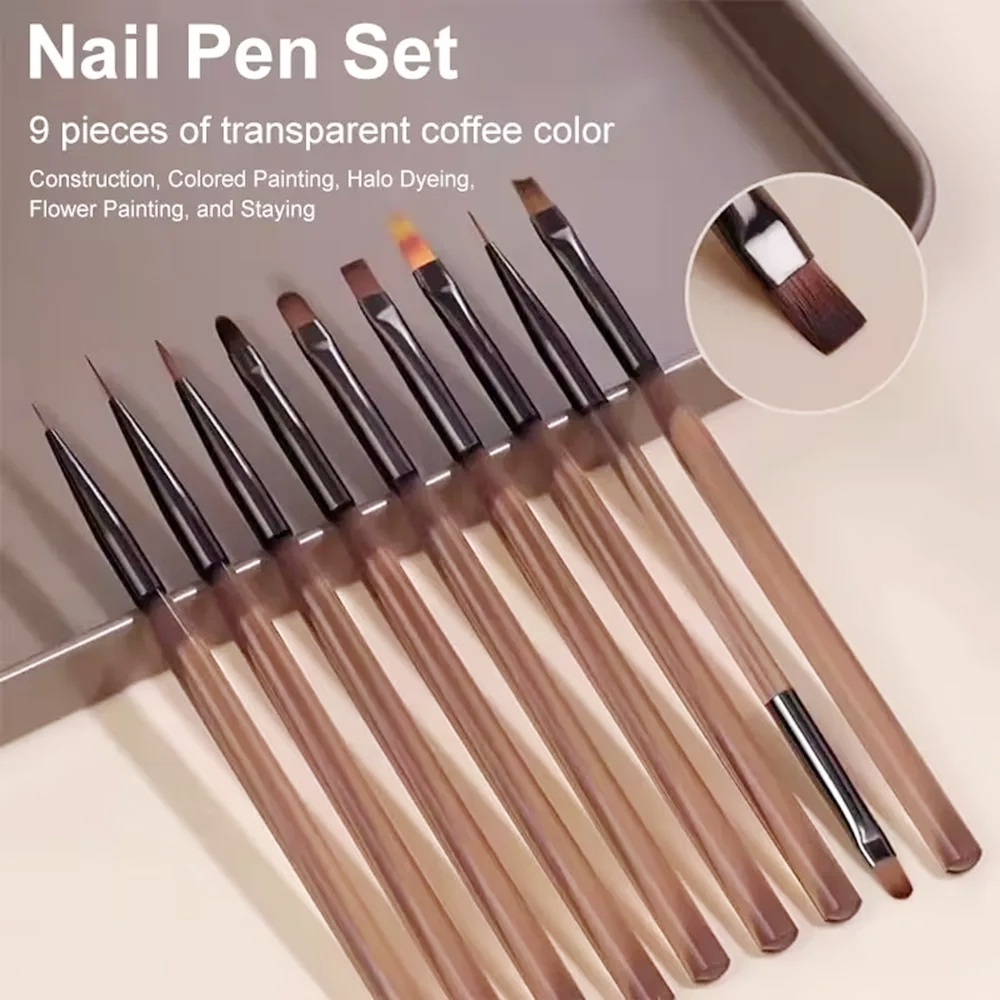 9PCS Nail Brush for Nail Art D - Furniture Hardware Nails recension och pris