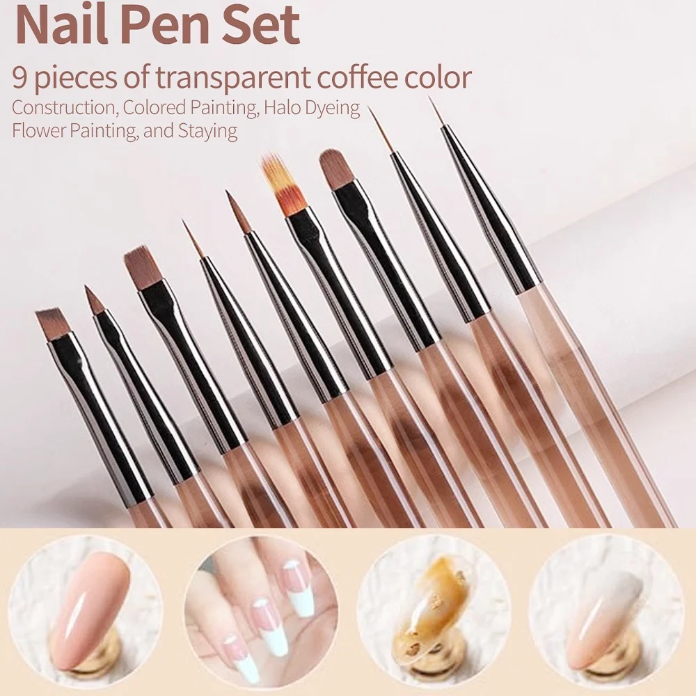 9PCS Nail Brush for Nail Art D - Furniture Hardware Nails recension och pris