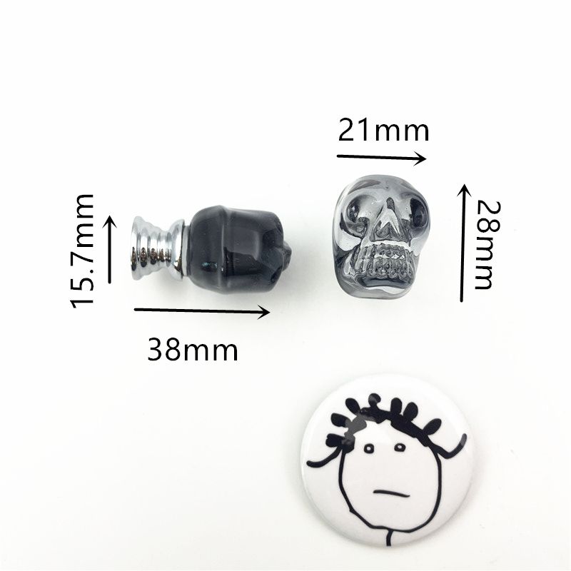 LCH  Clear Crystal Skull Shape - Unique Furniture Hardware recension och pris