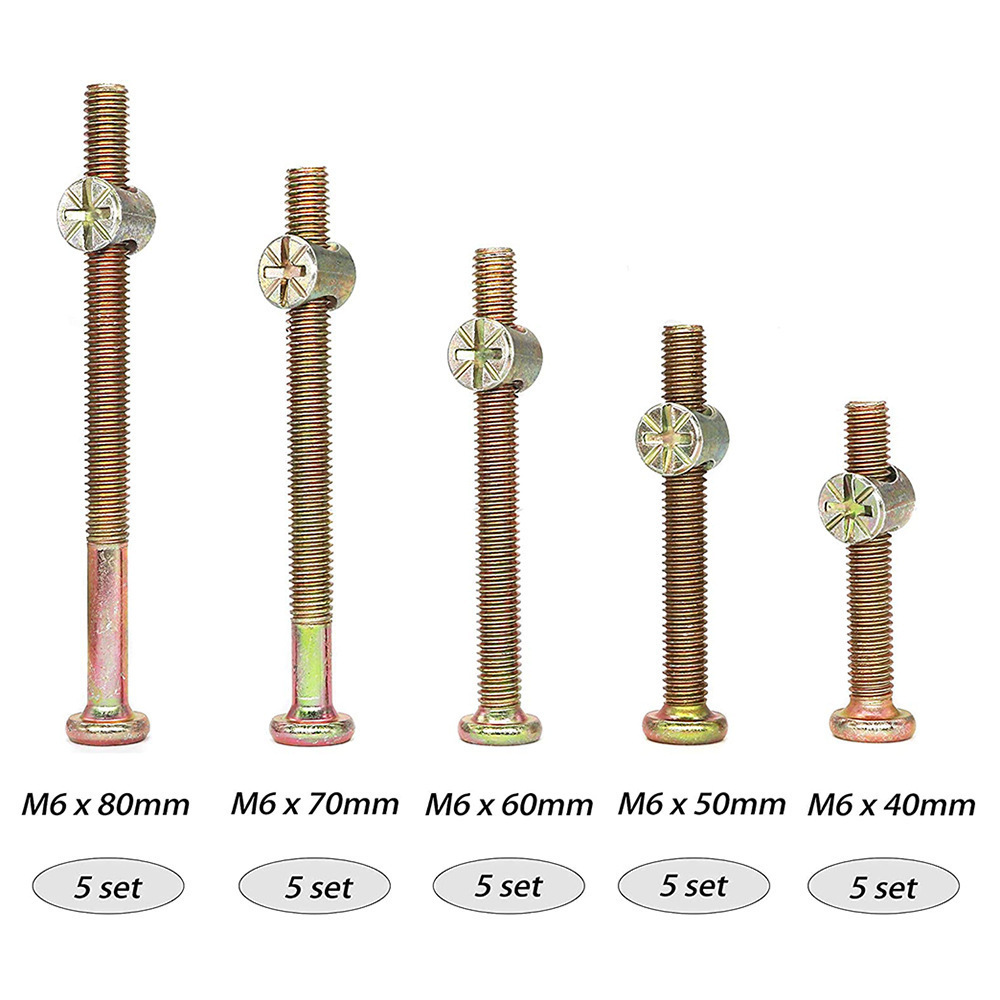 M6 Hex Socket Cap Screws With  - Furniture Hardware Barrel Nut recension och pris