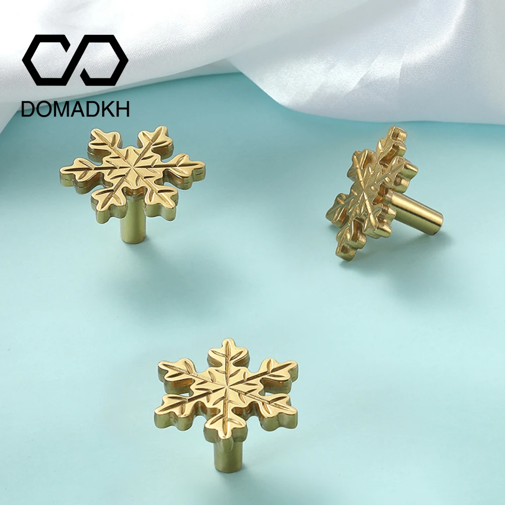Snowflake Brass Cabinet Door K - Unique Furniture Hardware recension och pris