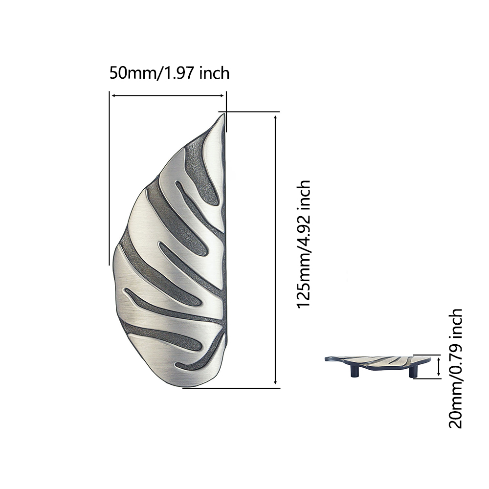 Zinc Alloy Monstera Leaf Cabin - Unique Furniture Hardware recension och pris